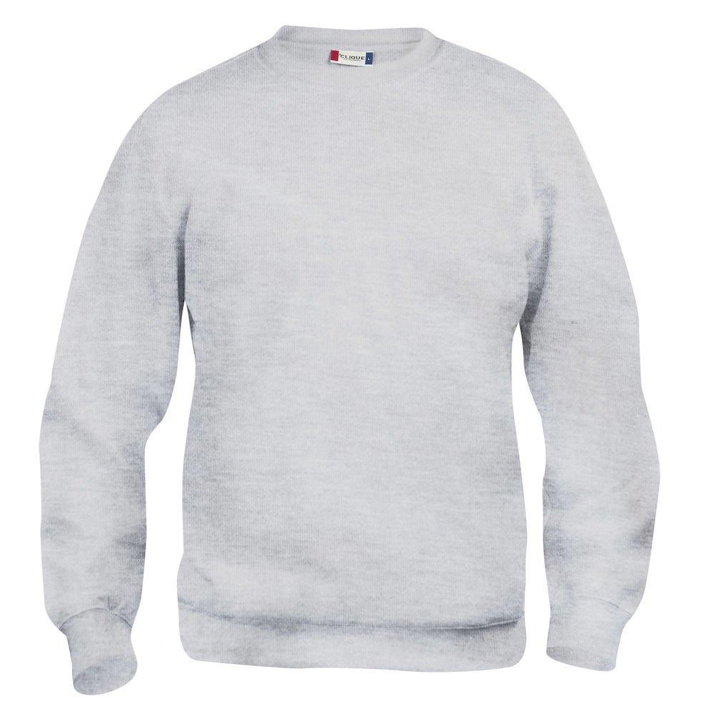 Image of Basic Sweatshirt Rundhalsausschnitt Damen Grau M
