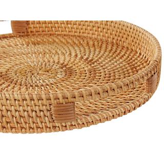 Beliani  Tablett aus Rattan Boho ADELSO 