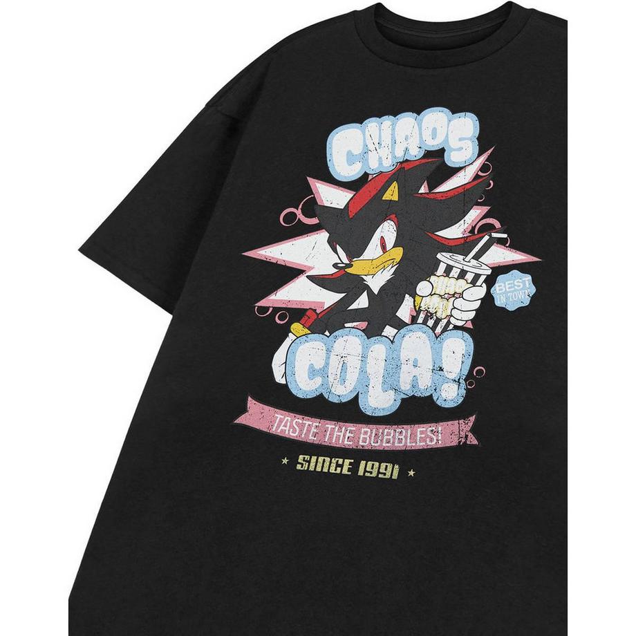 Sonic The Hedgehog Chaos Cola T-Shirt Maniche Corte  