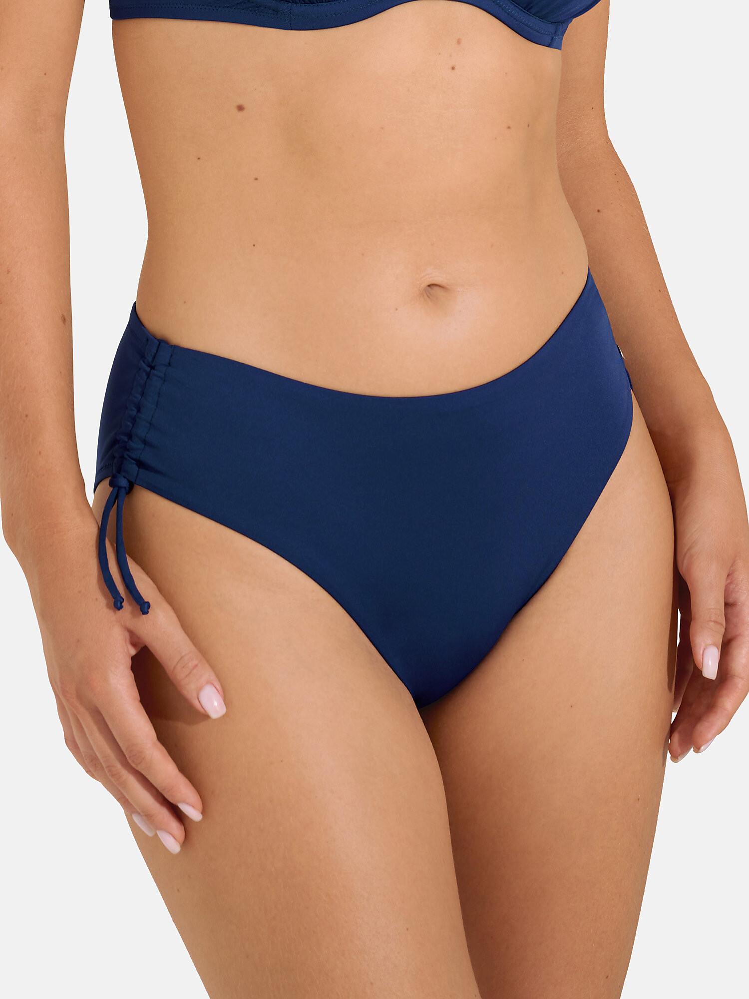 Image of Bikinistrümpfe Mit Hoher Taille Verstellbare Seiten Palma Unisex Königsblau 38