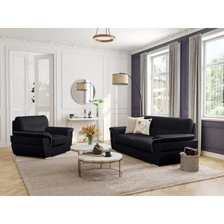 Vente-unique Ledersofa 3Sitzer THIBAULT  