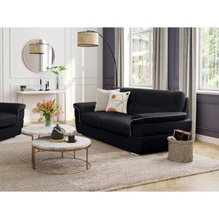 Vente-unique Ledersofa 3Sitzer THIBAULT  