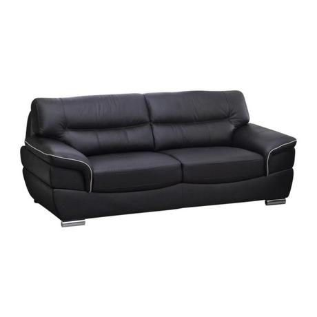 Vente-unique Ledersofa 3Sitzer THIBAULT  