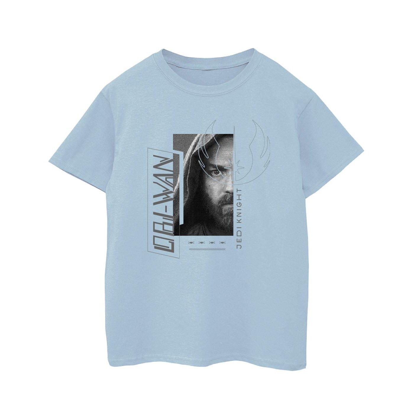 Image of Obiwan Kenobi Jedi Scifi Collage Tshirt Jungen Blau 152-158