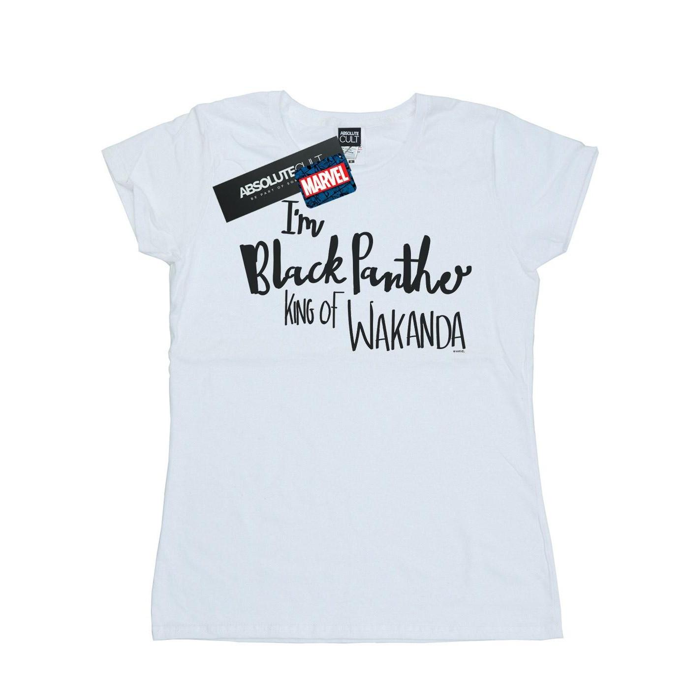 Image of I Am Black Panther Tshirt Damen Weiss XXL