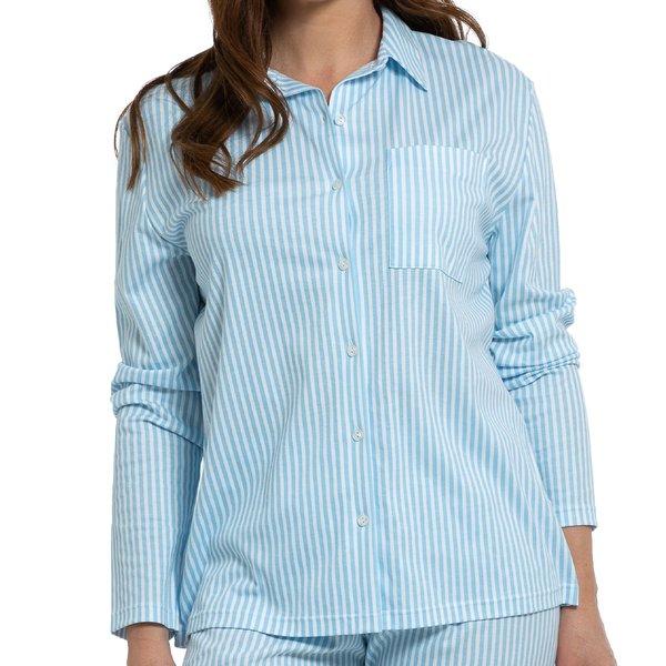 Image of Sleepsation Organic Cotton - Pyjama Oberteil Damen Blau 3XL