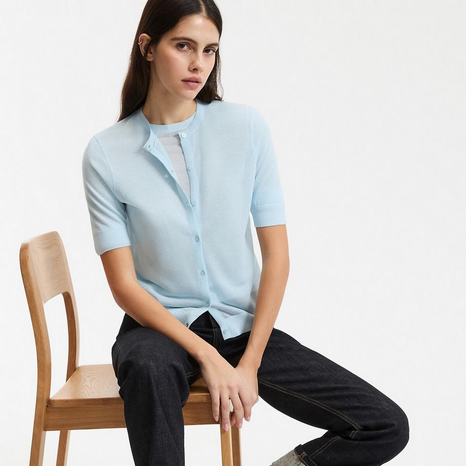 La Redoute Collections Cardigan Court Manches Courtes Col Rond  