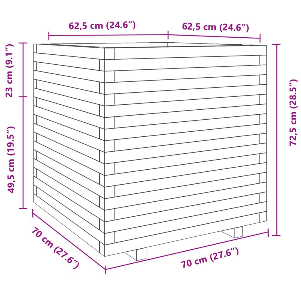 VidaXL fioriera da giardino Legno di pino impregnato  