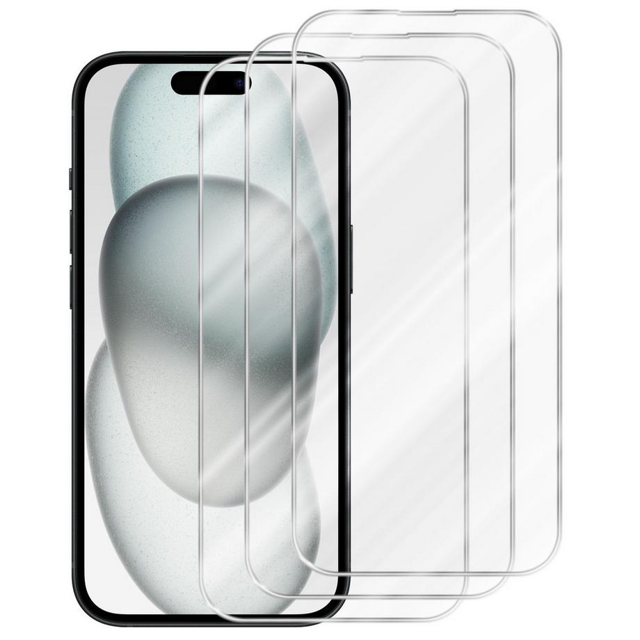 Schutzfolie für iPhone 16 PLUS Schutzglas 3er Pack
