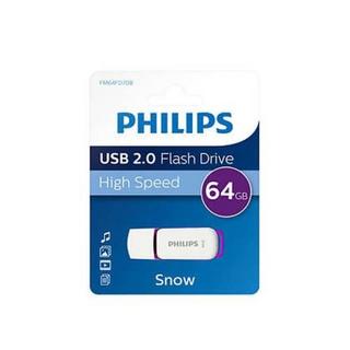 PHILIPS  Snow 2.0 USB-Stick 64 GB WeiàŸ und Lila 