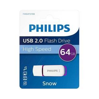 PHILIPS  Snow 2.0 USB-Stick 64 GB WeiàŸ und Lila 