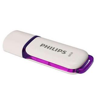 PHILIPS  Snow 2.0 USB-Stick 64 GB WeiàŸ und Lila 