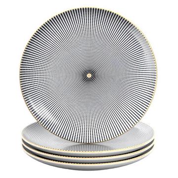 4x Assiettes en porcelaine en Sans Fin