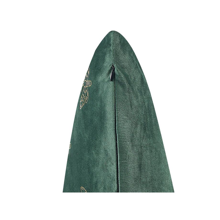 Beliani Lot de 2 coussins décoratifs en Velours Traditionnel YUZURI  