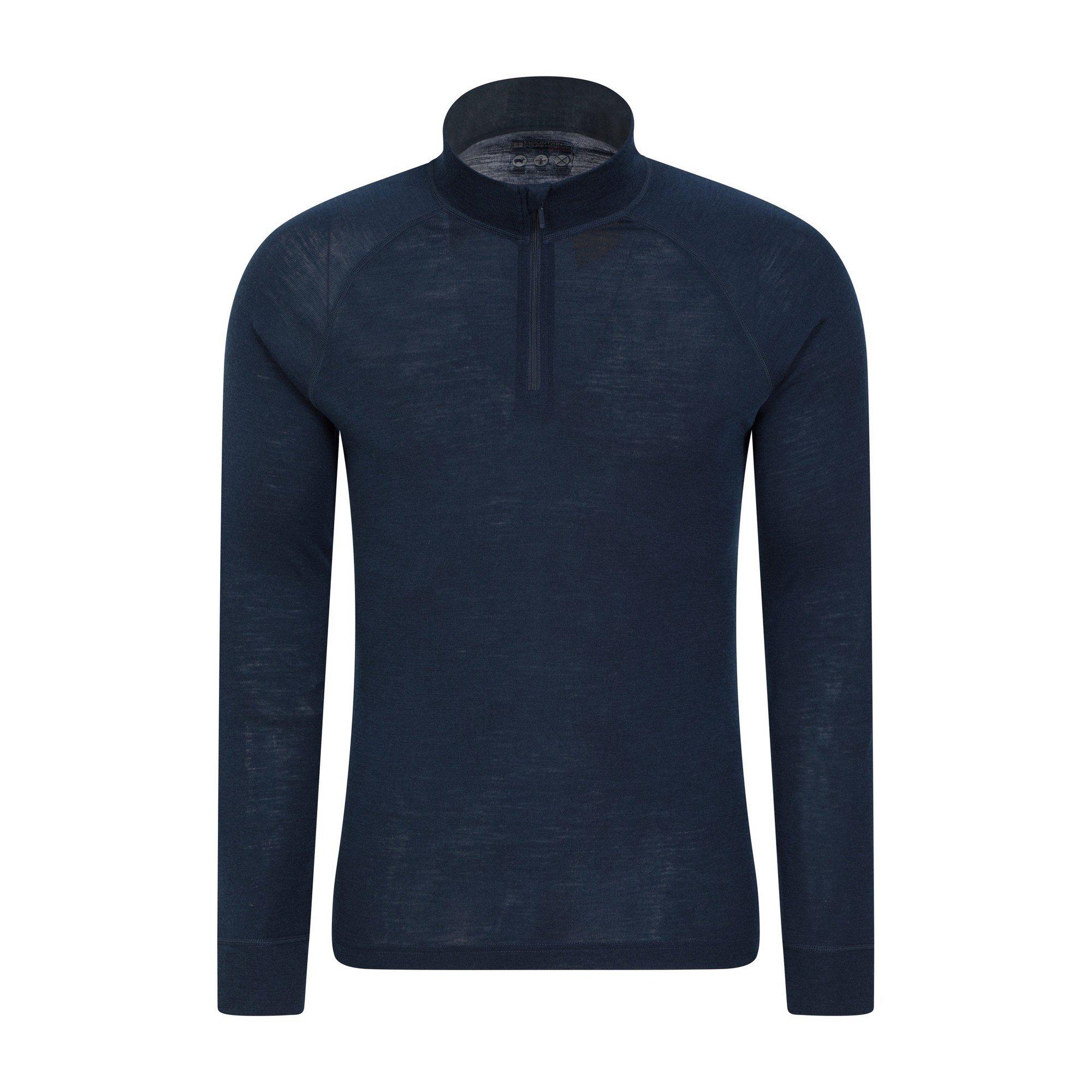 Image of Merino Ii Base Layer Oberteil Herren Marine XXS