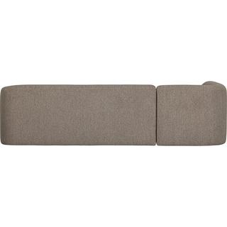 mutoni Ecksofa Sloping links Chenille hellbraun meliert 274x225  