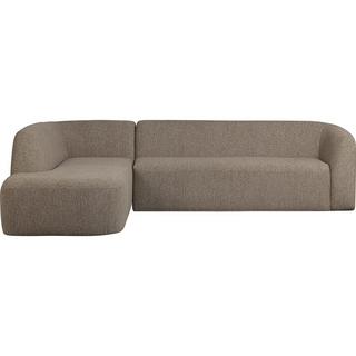 mutoni Ecksofa Sloping links Chenille hellbraun meliert 274x225  