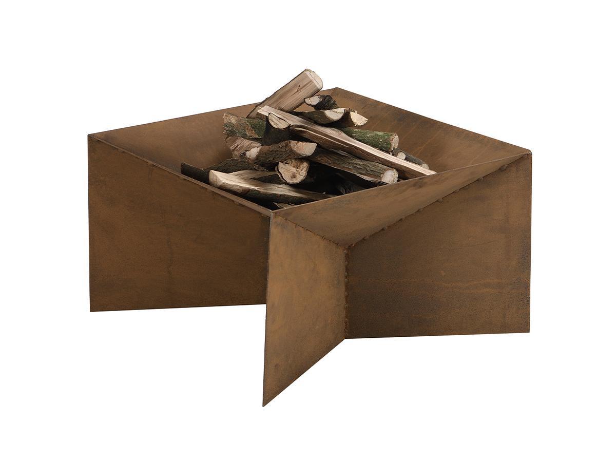 Image of Feuerschale Garten rechteckig Stahl MOROGORO Feuerschale Garten rechteckig Stahl MOROGORO