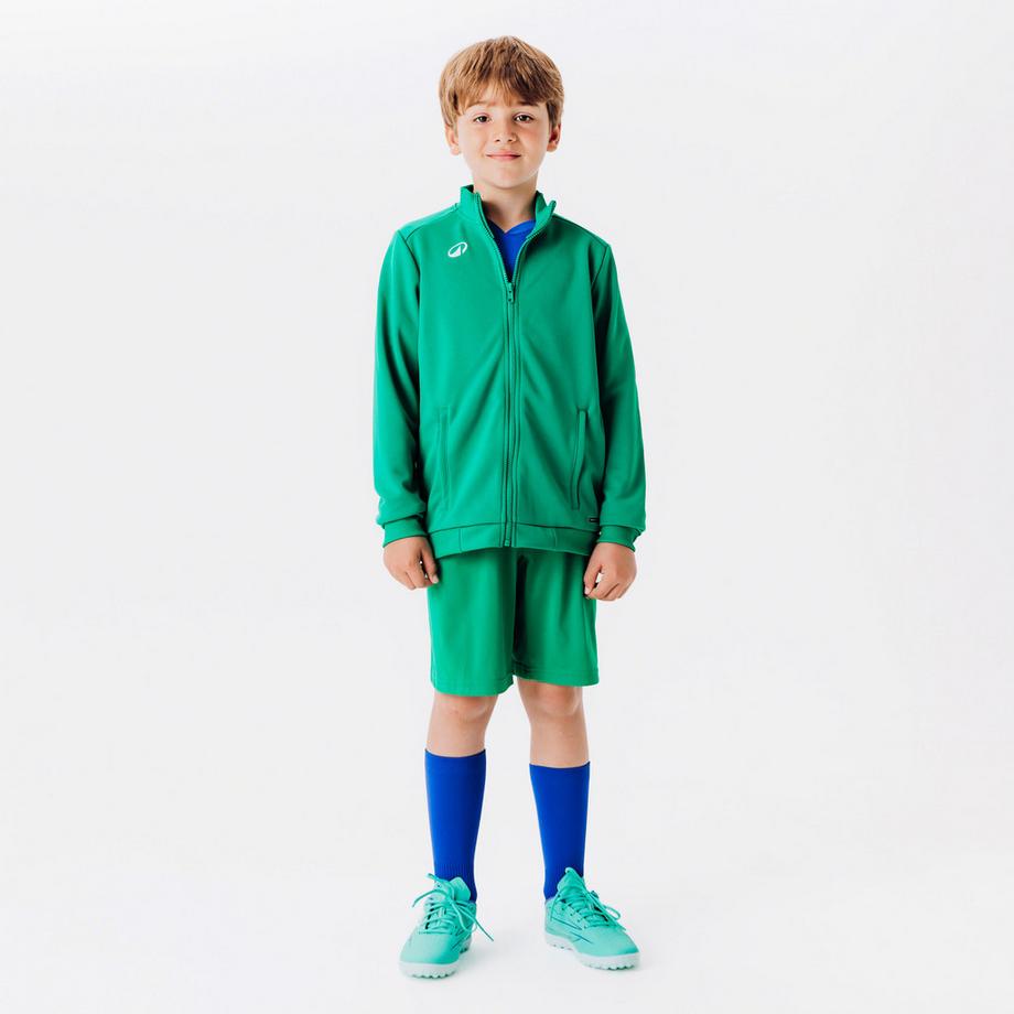 KIPSTA  Veste Zipée ESSENTIELLE Club Verte Junior 