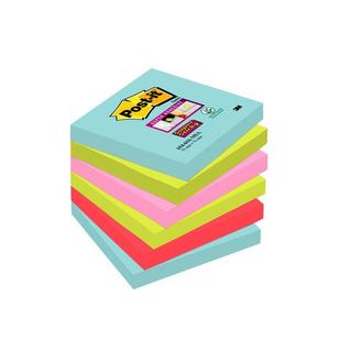 Post-It POST-IT Super Sticky Notes 76x76mm 6546SSMIA Miami 4 Farben 6x90 Blatt  