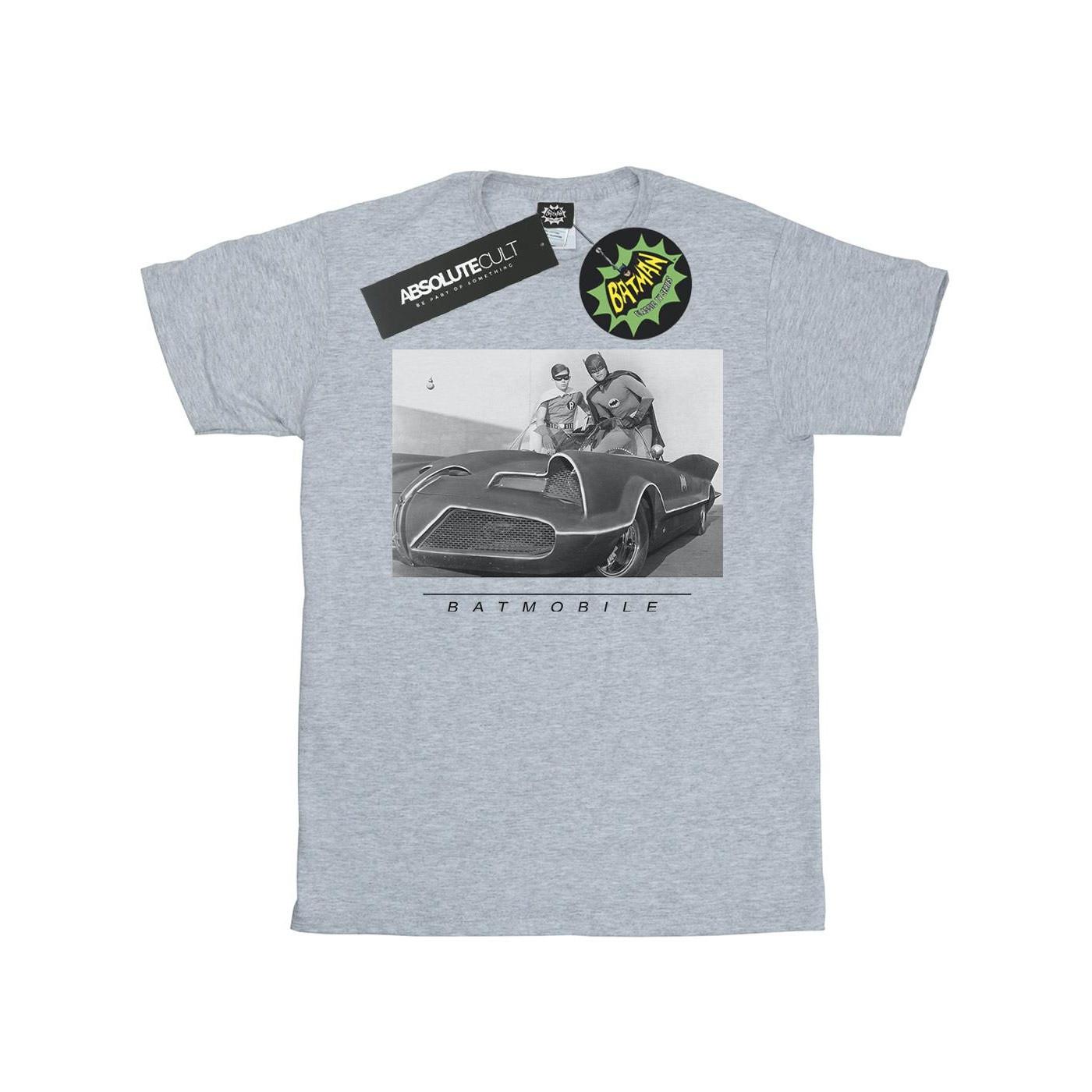 Image of Batman Tv Series Batmobile Tshirt Herren Grau XL