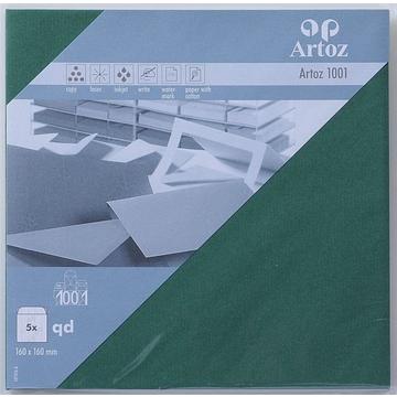 ARTOZ Couverts 1001 160x160mm 100g, racing green 5 Stück