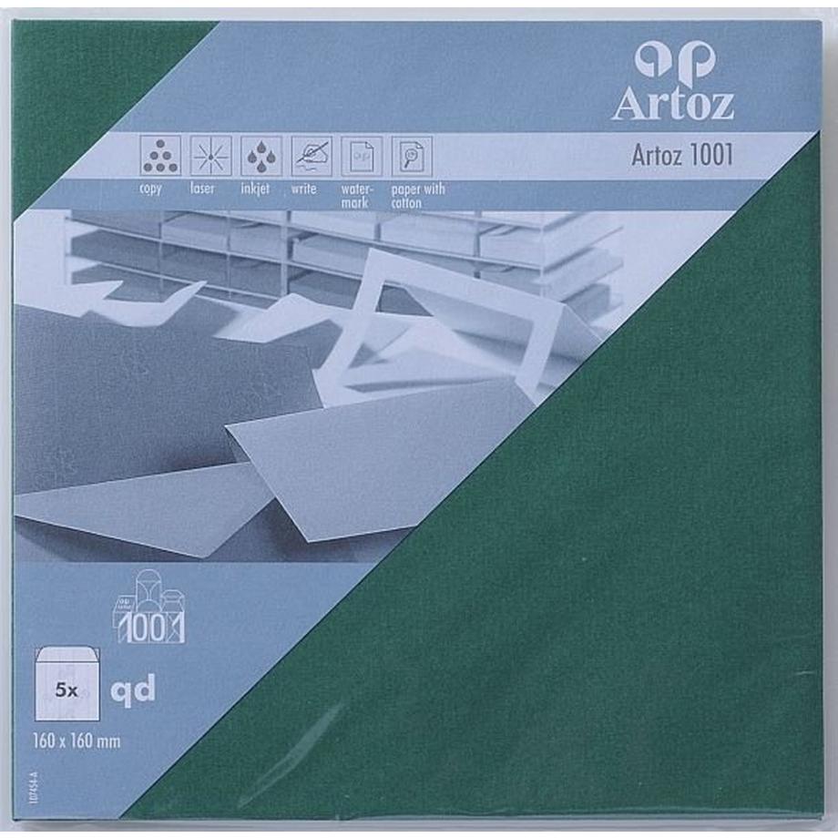 ARTOZ Couverts 1001 160x160mm 100g, racing green 5 Stück