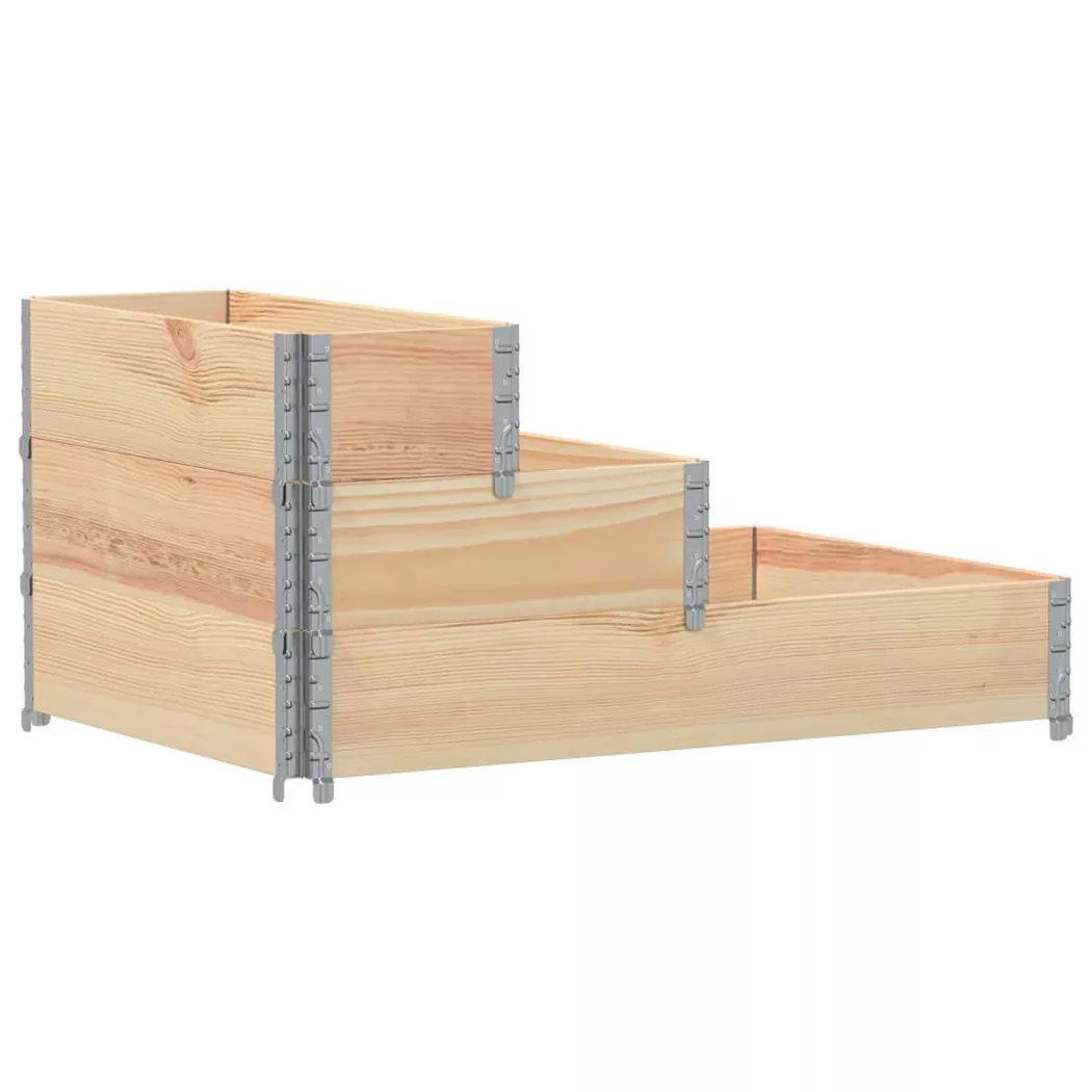 VidaXL - Lit surélevé bois de pin, One Size, Marron