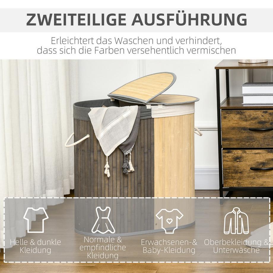 HOMCOM panier à linge  