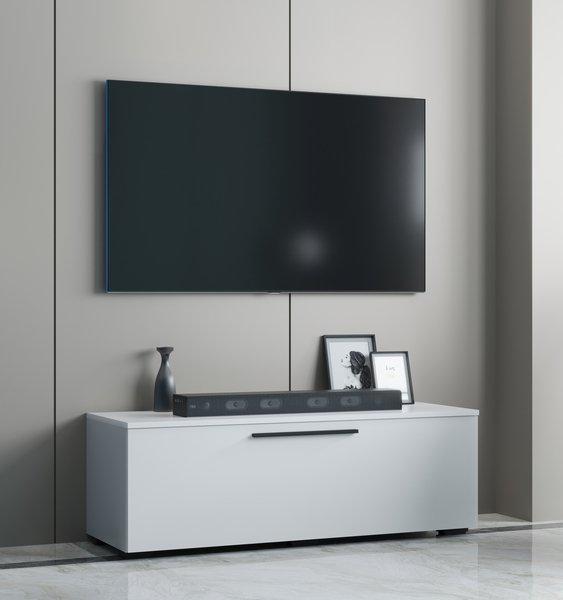 VCM TV Möbel | Lowboard | Fernsehschrank mit breiter Klapptür | Maße H. 39 x B. 115 x T. 40 cm | Fernseh Möbel – Arila M  