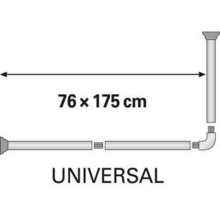 diaqua Barre rideaux de douche Basic chrome  