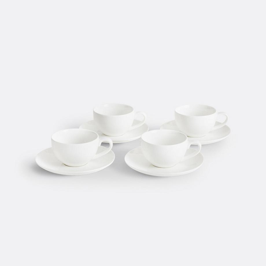 La Redoute Intérieurs 4er-Set Kaffeetassen mit Untertassen Ginny  