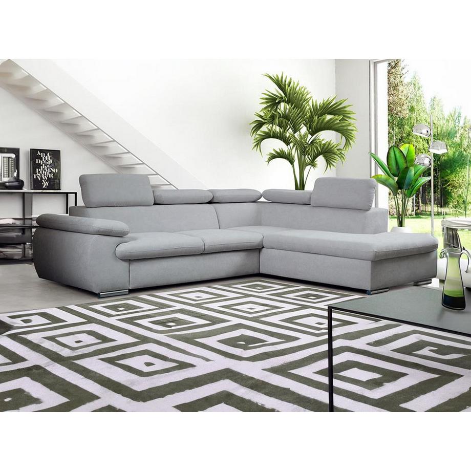 Vente-unique Ecksofa mit Schlaffunktion Bettkasten FABIEN Ecke Rechts  
