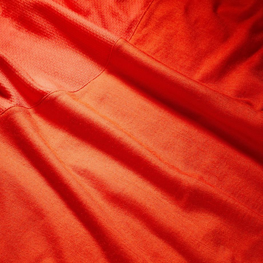 SIMOND TREK 500 T-shirt de trek manches courtes en laine mérinos femme, Merino Resist orange 