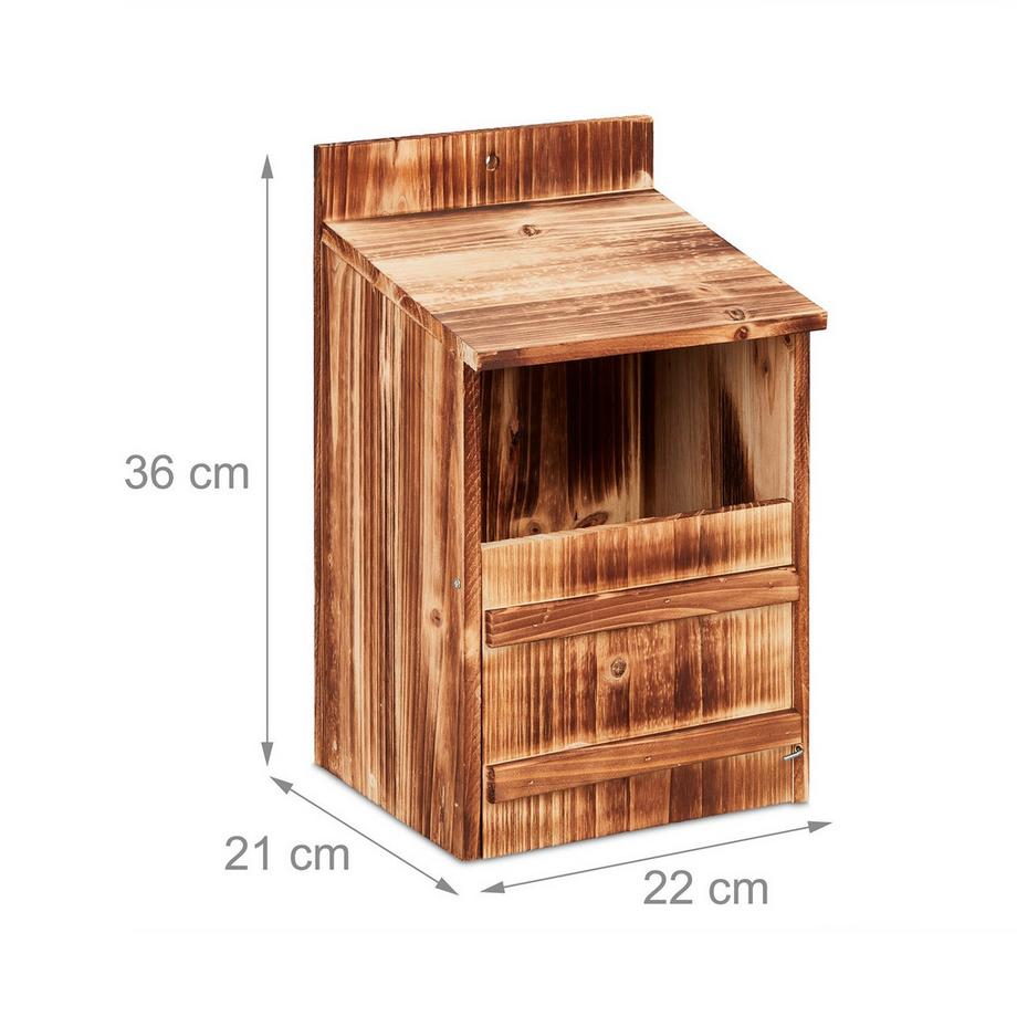 B2X  Nistkasten für Vögel, die in Halbhöhlen nisten 