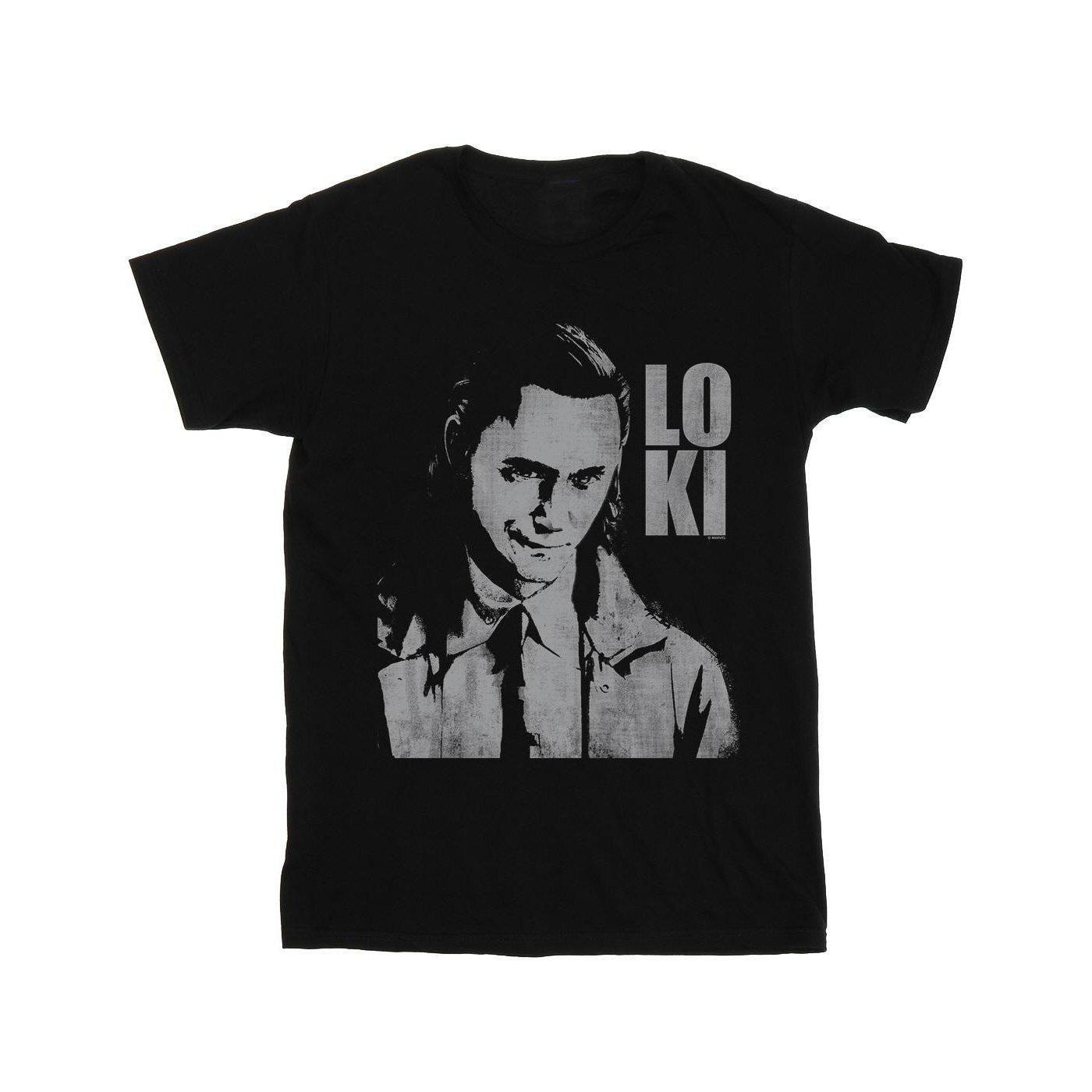 Image of Loki Head Poster Tshirt Damen Schwarz XXL