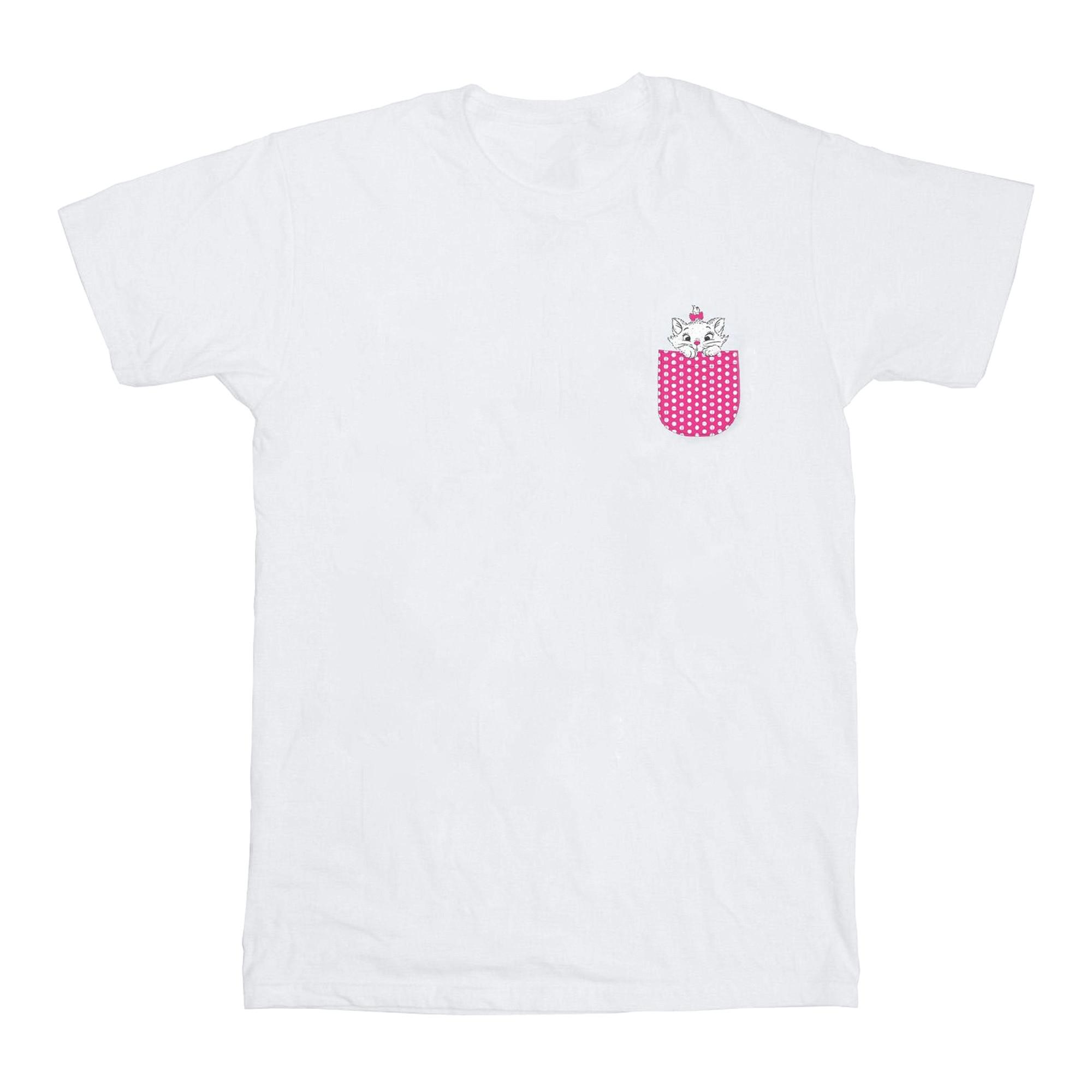 Image of Aristocats Marie Chest Tshirt Unisex Weiss 140/146