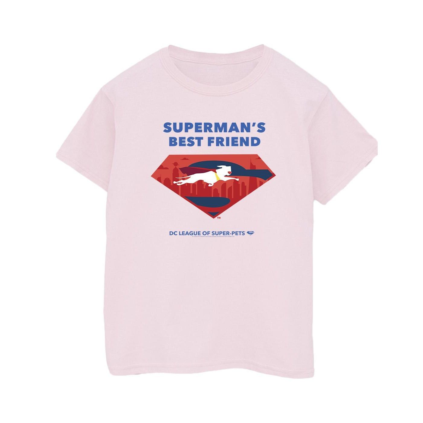 Image of Dc League Of Superpets Superman's Best Friend Tshirt Herren Pink M