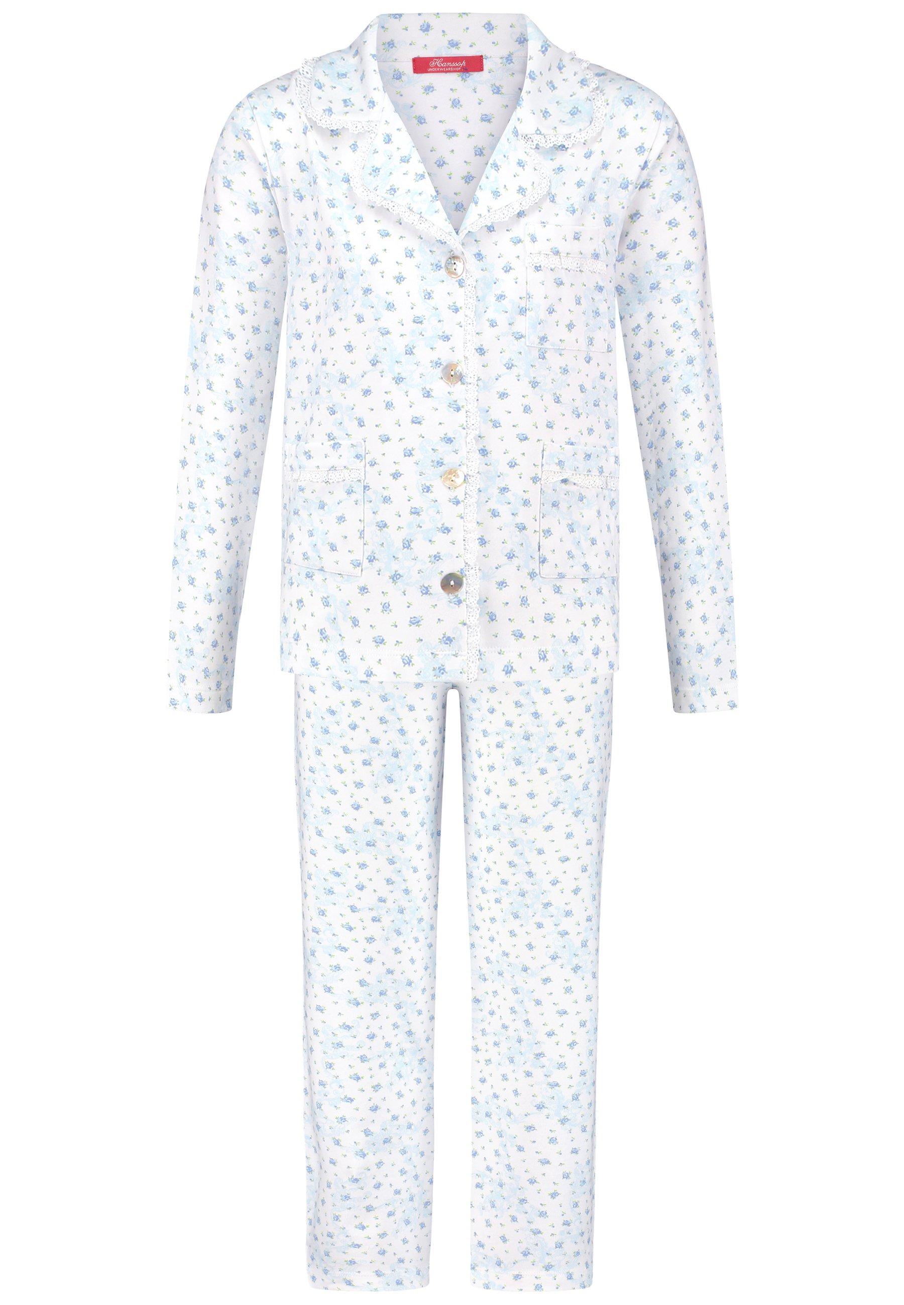 Image of Schlafanzug, Klassisches Design, Für Mädchen Mädchen Blau 116