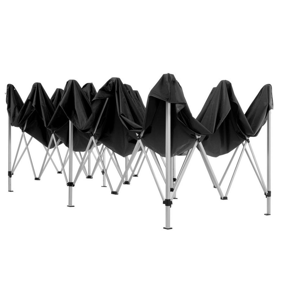 Tectake Pavillon Viola mit Aluminiumgestell 6 x 3 m, faltbar und höhenverstellbar  