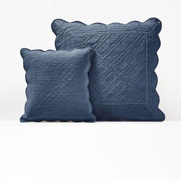 Housse de coussin matelassée coton