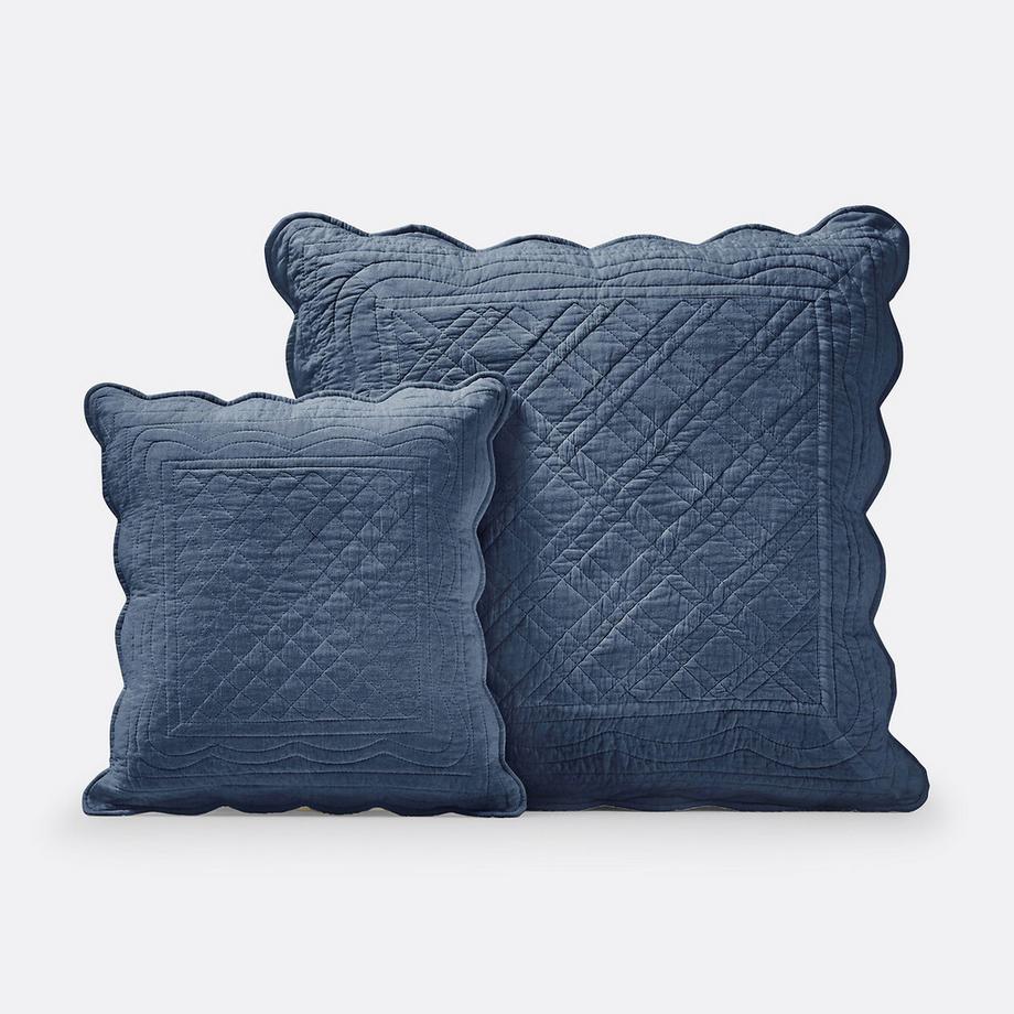 Housse de coussin matelassée coton