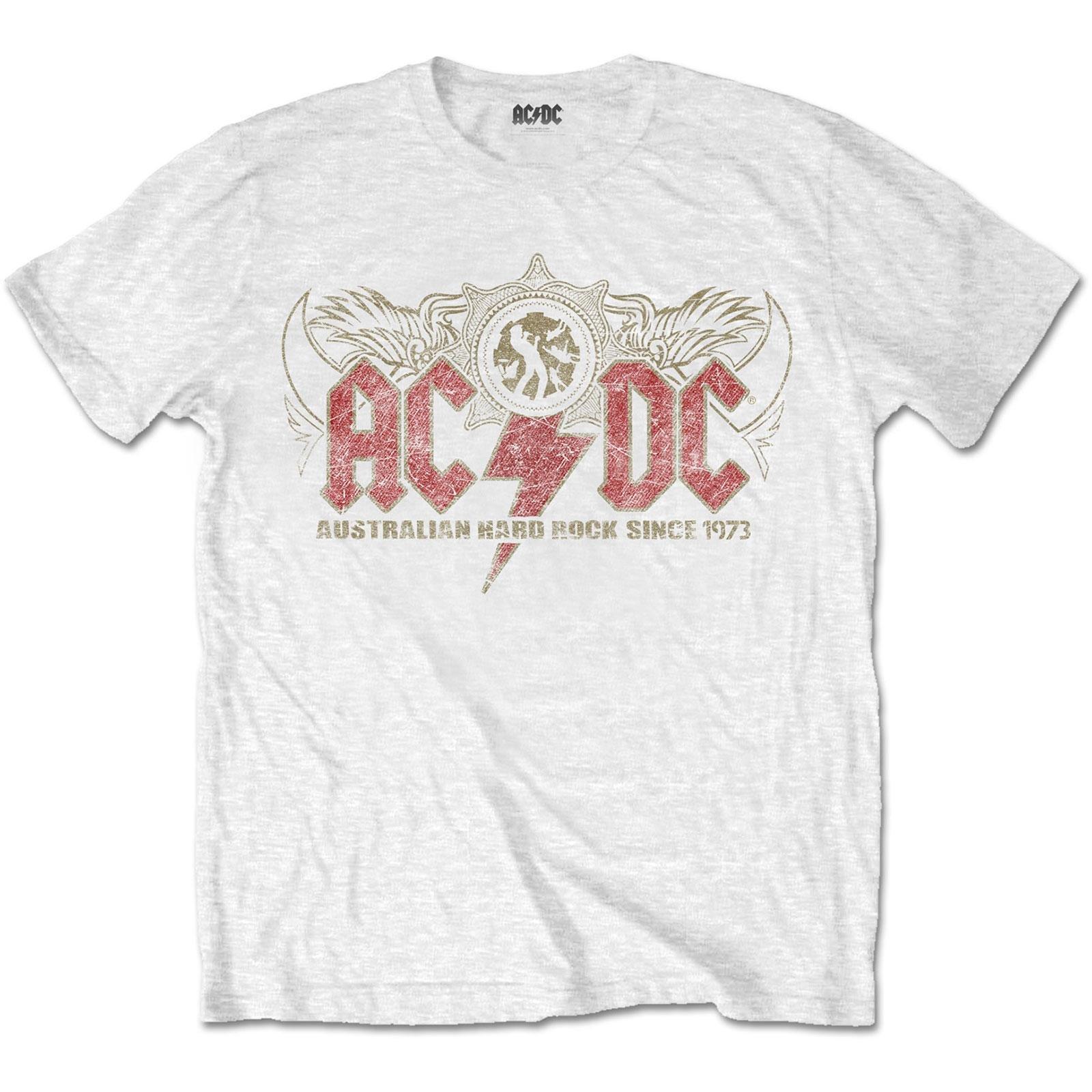 Image of Acdc Oz Rock Tshirt Damen Weiss L