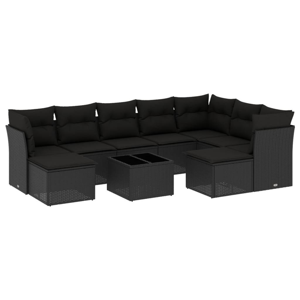 VidaXL set divano da giardino Polirattan  