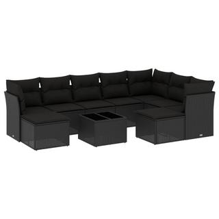 VidaXL set divano da giardino Polirattan  