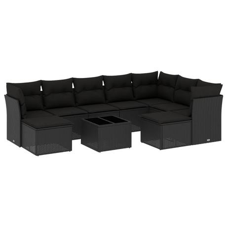 VidaXL set divano da giardino Polirattan  