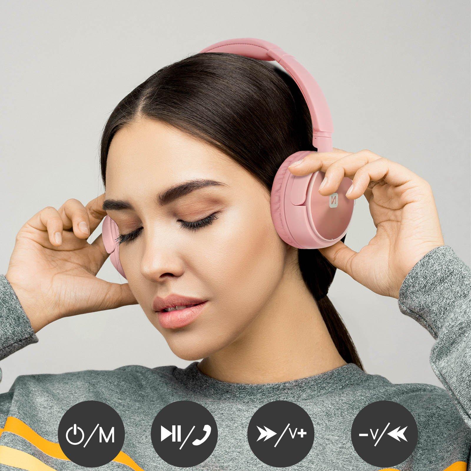 SWISSTEN  Cuffie Bluetooth Swissten Trix - Rosa 