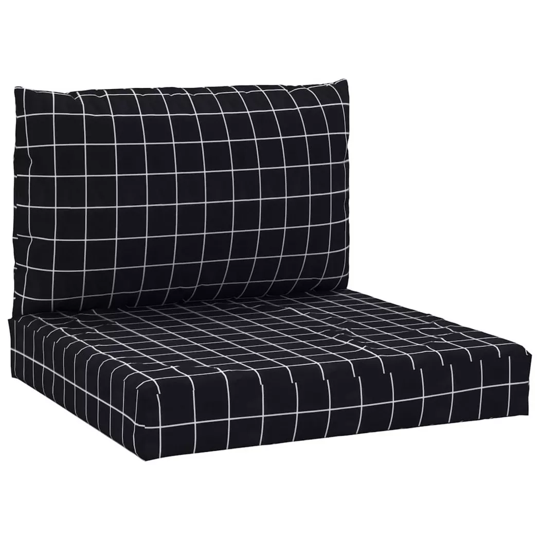 VidaXL - Coussin de palette polyester, One Size, Noir