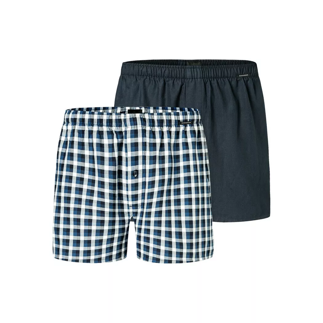 Schiesser - Boxer Web, Boxer Web Lot de 2, 7, Multicolor