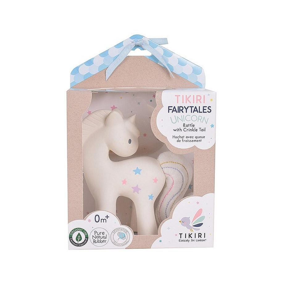 Tikiri  Fairytales Einhorn-Rassel Zuckerwatte (13cm) 